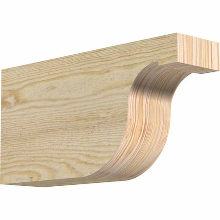 Ekena Millwork Del Monte Rough Sawn Rafter Tail, Douglas Fir, 4"W x 8"H x 16"L RFT04X08X16DEL00RDF
